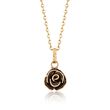 Italian Rose Necklace in 14kt Yellow Gold