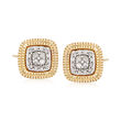 .10 ct. t.w. Diamond Cluster Earrings in 14kt Yellow Gold
