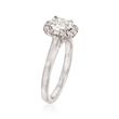 Henri Daussi 1.03 ct. t.w. Diamond Engagement Ring in 18kt White Gold