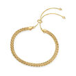 14kt Yellow Gold Wheat Chain Bolo Bracelet