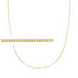 .6mm 14kt Yellow Gold Box-Chain Necklace