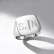 Italian Sterling Silver Personalized Signet Ring