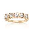 1.10 ct. t.w. CZ Five-Stone Ring in 14kt Yellow Gold