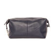 Brouk & Co. &quot;Standford&quot; Navy Genuine Leather Toiletry Bag