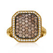 Le Vian 1.45 ct. t.w. Pave Chocolate and Vanilla Diamond Ring in 14kt Honey Gold