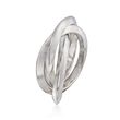 Italian Sterling Silver Rolling Ring