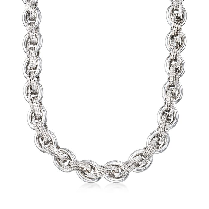 Sterling Silver Multi-Link Necklace