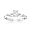 .37 Carat Oval Diamond Solitaire Ring in 14kt White Gold