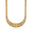 14kt Yellow Gold Graduated America-Link Necklace