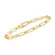 Roberto Coin 18kt Yellow Gold Thin Paper Clip Link Bracelet