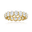 5.00 ct. t.w. Oval Lab-Grown Diamond Eternity Band in 14kt Yellow Gold