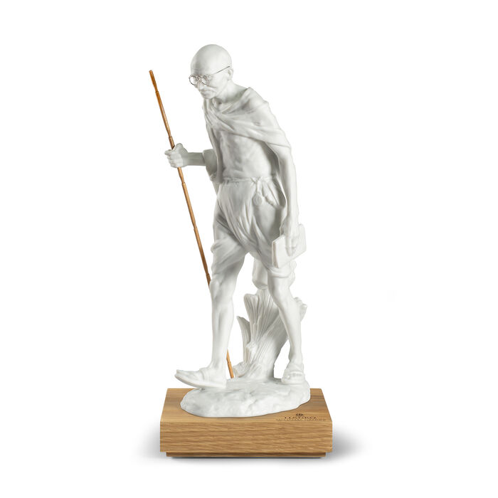 Lladro &quot;Mahatma Gandhi - 150th Anniversary&quot; Porcelain Figurine