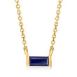 .20 Carat Sapphire Necklace in 14kt Yellow Gold