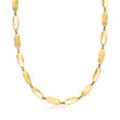 Italian 14kt Yellow Gold Bar-Link Necklace