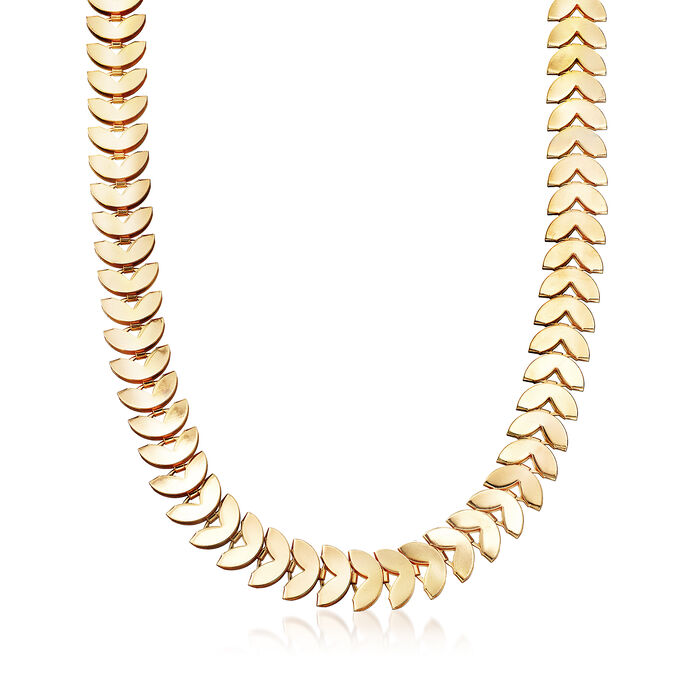12mm Heart-Shaped Necklace in Gold-Tone Metal