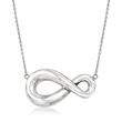Italian Sterling Silver Infinity Necklace