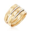Italian 14kt Yellow Gold Triple Coil Ring
