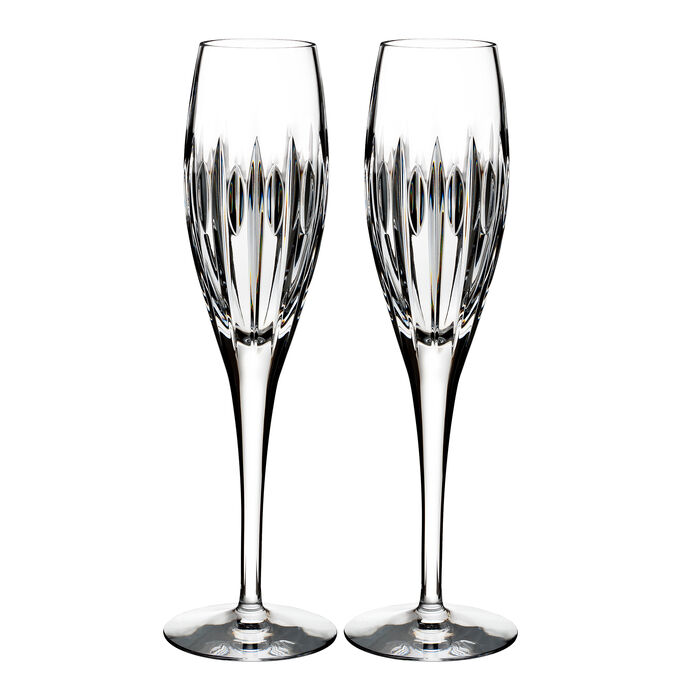 Waterford Crystal &quot;Ardan&quot; Set of Two Mara Flutes