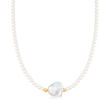 4-14mm Cultured Pearl Necklace with 14kt Yellow Gold