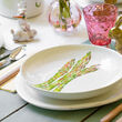 Vietri &quot;Spring Vegetables&quot; Set of 4 Assorted Dinnerware from Italy