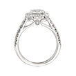Henri Daussi 2.12 ct. t.w. Certified Diamond Engagement Ring in 18kt White Gold
