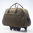 Brouk & Co. &quot;Mid-City&quot; Green Waxed Canvas Rolling Backpack