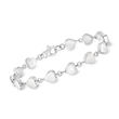 Zina Sterling Silver &quot;Running Hearts&quot; Bracelet