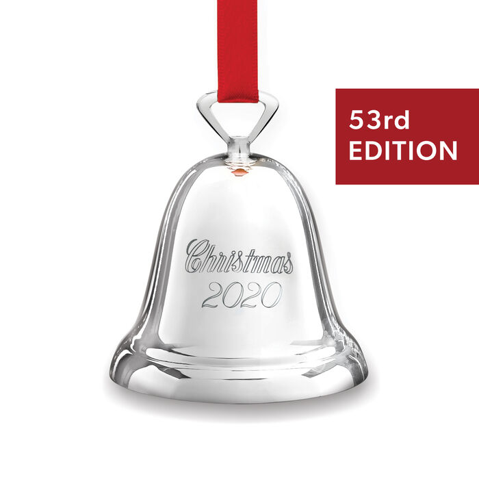 Reed & Barton 2020 Annual Silver Plate Bell Ornament - 53rd Edition