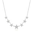 .48 ct. t.w. Diamond Seven Star Necklace in 14kt White Gold