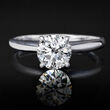 1.00 Carat Lab-Grown Diamond Solitaire Ring in Platinum