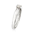 C. 1990 Vintage Tiffany Jewelry .21 Carat Diamond Ring in Platinum