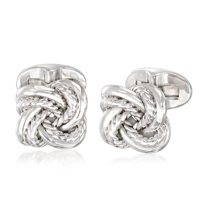 Gabriel Designs Sterling Silver Love Knot Cuff Links