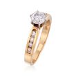C. 1990 Vintage .90 ct. t.w. Diamond Ring in 14kt Yellow Gold