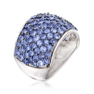 4.30 ct. t.w. Tanzanite Dome Ring in Sterling Silver #844676