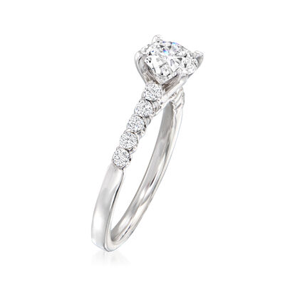 .28 ct. t.w. Diamond Engagement Ring Setting in 14kt White Gold