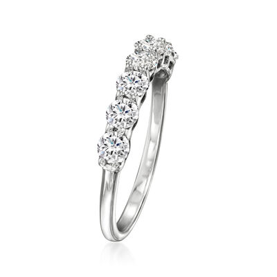 1.00 ct. t.w. Lab-Grown Diamond Seven-Stone Ring in 14kt White Gold