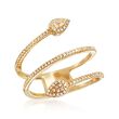 .15 ct. t.w. Diamond Coil Ring in 14kt Yellow Gold 