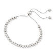 4-9mm Cultured Pearl and Sterling Silver Bead Jewelry Set: Three Bolo Bracelets