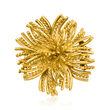 C. 1970 Vintage Tiffany Jewelry 18kt Yellow Gold Burst Pin