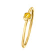 Citrine-Accented Ring in 14kt Yellow Gold