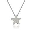 14kt White Gold Star Pendant Necklace