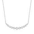 1.00 ct. t.w. Graduated Diamond Necklace in 14kt White Gold