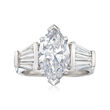 Majestic Collection 3.93 ct. t.w. Diamond Ring in 18kt White Gold