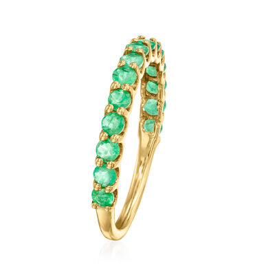 1.00 ct. t.w. Emerald Ring in 14kt Yellow Gold