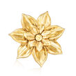 Italian 18kt Yellow Gold Flower Pin