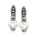 Andrea Candela 8-8.5mm Pearl Double Drop Earrings #821920