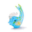 Multicolored Murano Glass Millefiori Fish Figurine from Italy