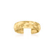 10kt Yellow Gold Satin and Polished Toe Ring