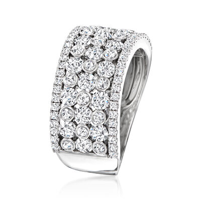 2.00 ct. t.w. Diamond Multi-Row Ring in 14kt White Gold