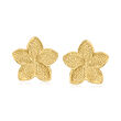 10kt Yellow Gold Flower Earrings